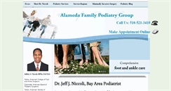 Desktop Screenshot of bayareapodiatryclinic.com